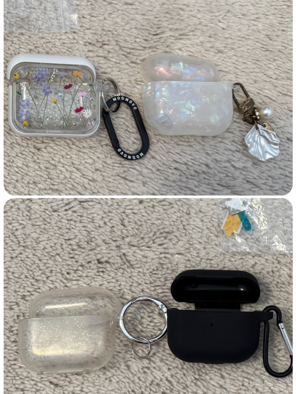 Lot of AirPod 3rd gen cases - all included with key rings